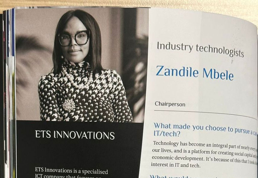 ETS Chairman – Zandi Mbele Named One of the 100 Influential Women in Tech 2025
